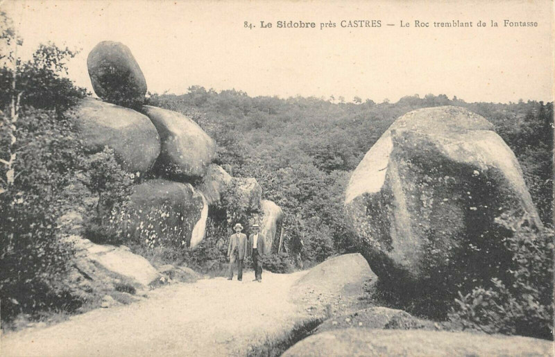 Carte postale ancienne Le Sidobre Pres Castres Le Roc Tremblant De La Fontasse à Castres