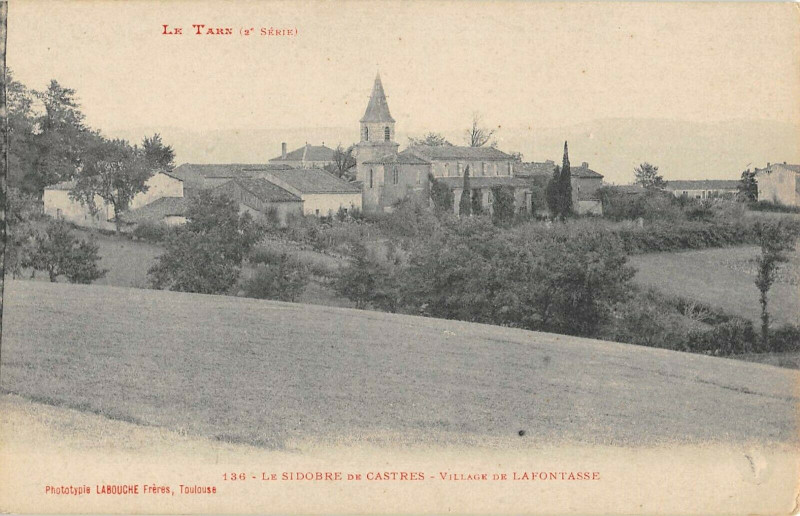 Carte postale ancienne Le Sidobre De Castres Village De Lafontasse à Castres