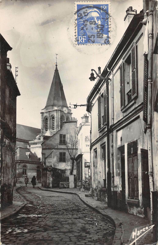 Carte postale ancienne Colombes L'Eglise à Colombes