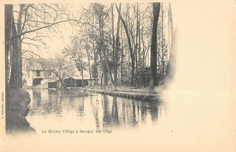 Carte postale ancienne La Riviere L'Orge A Savigny Sur Orge à Igny