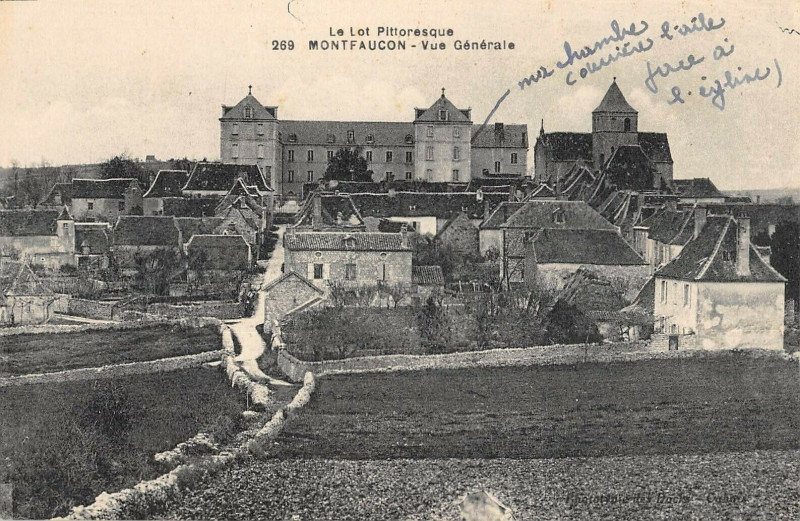 Carte postale ancienne Montfaucon Vue Generale à Montfaucon