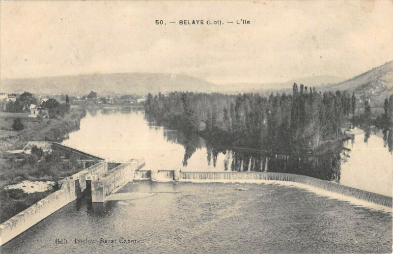 Carte postale ancienne Belaye L'Ile à Bélaye