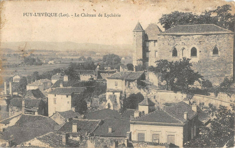 Carte postale ancienne Puy L'Eveque Chateau De Lycherie