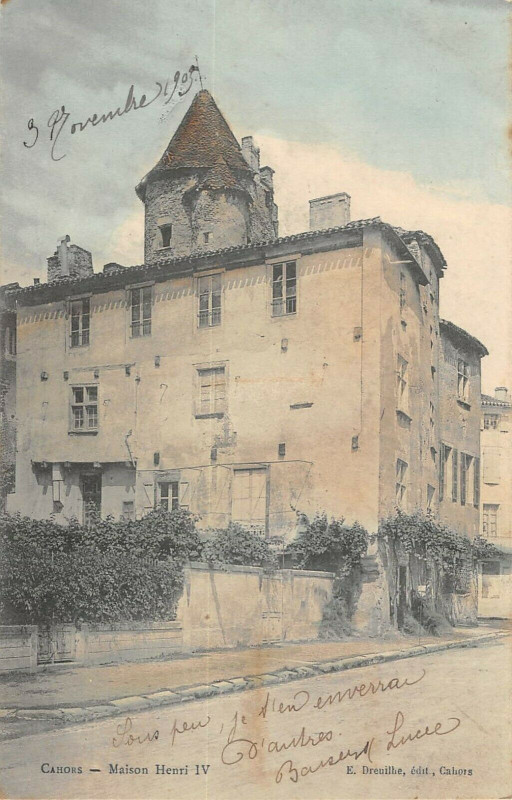 Carte postale ancienne Cahors Maison Henri Iv à Cahors