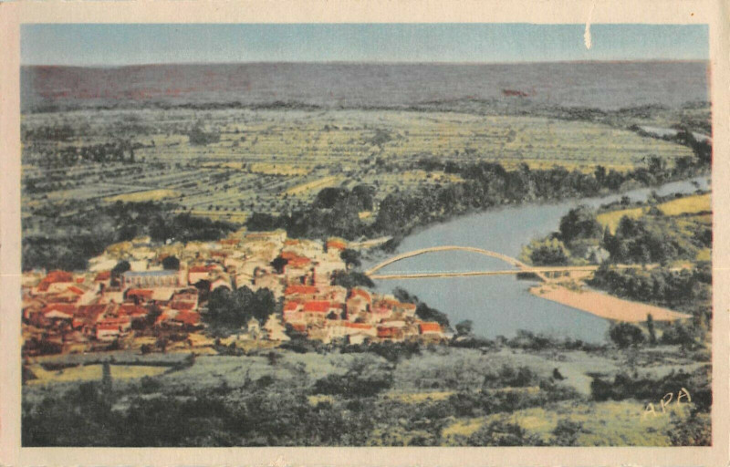 Carte postale ancienne Castelmoron Sur Lot Vue Generale à Castelmoron-sur-Lot