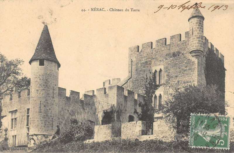 Carte postale ancienne Nerac Chateau Du Tasta à Nérac