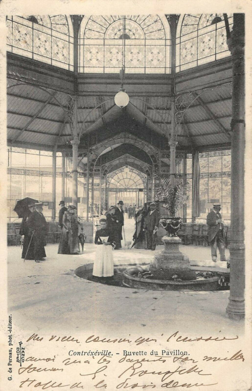 Carte postale ancienne Contrexeville Buvette Du Pavillon à Contrexéville