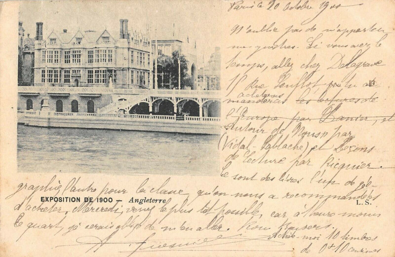 Carte postale ancienne Paris Exposition De 1900 Angleterre à Paris