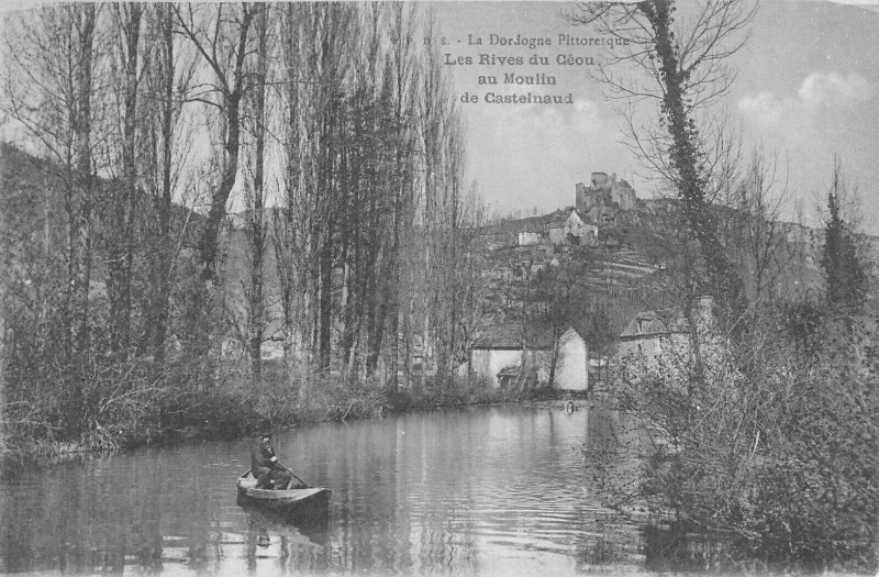 Carte postale ancienne Les Rives Du Ceou Au Moulin De Castelnaud
