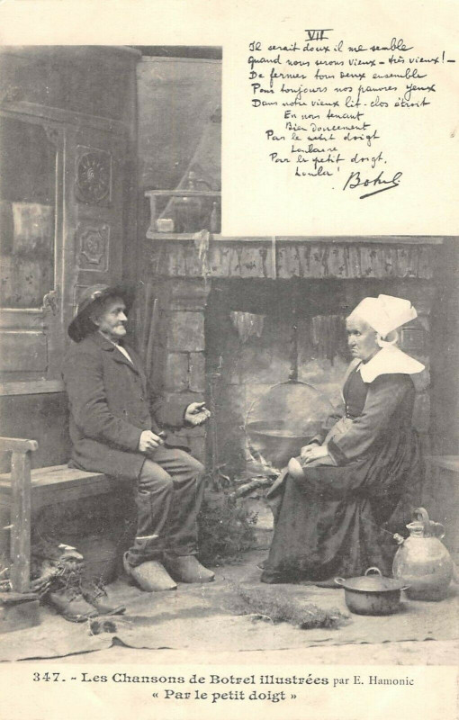Carte postale ancienne Les Chansons De Botrel Par Le Petit Doigt