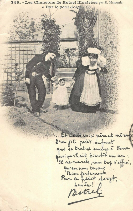 Carte postale ancienne Les Chansons De Botrel Par Le Petit Doigt