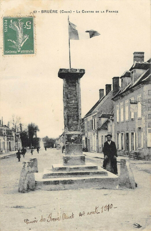 Carte postale ancienne Bruere Le Centre De La France