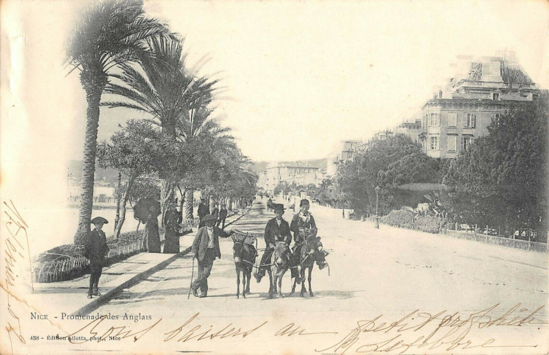 Carte postale ancienne Nice Promenade Des Anglais à Nice