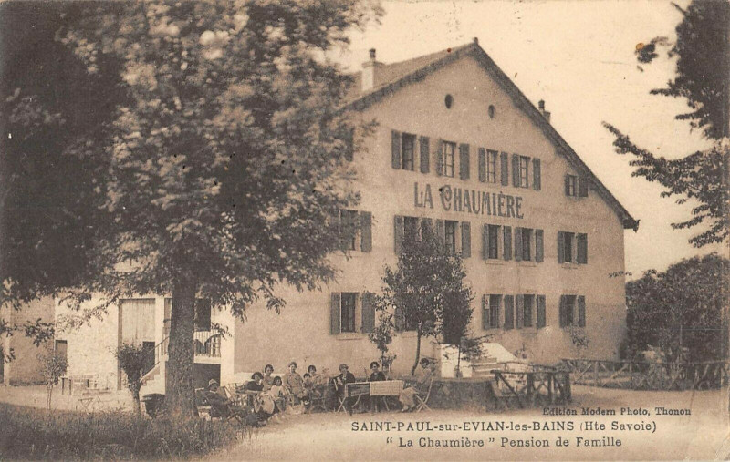 Carte postale ancienne Saint Paul Sur Evian Les Bains La Chaumiere Pension De Famille