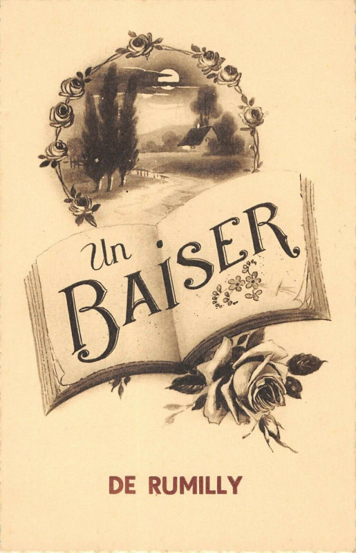 Carte postale ancienne Un Baiser De Rumilly à Rumilly