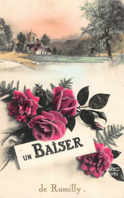 Carte postale ancienne Un Baiser De Rumilly à Rumilly