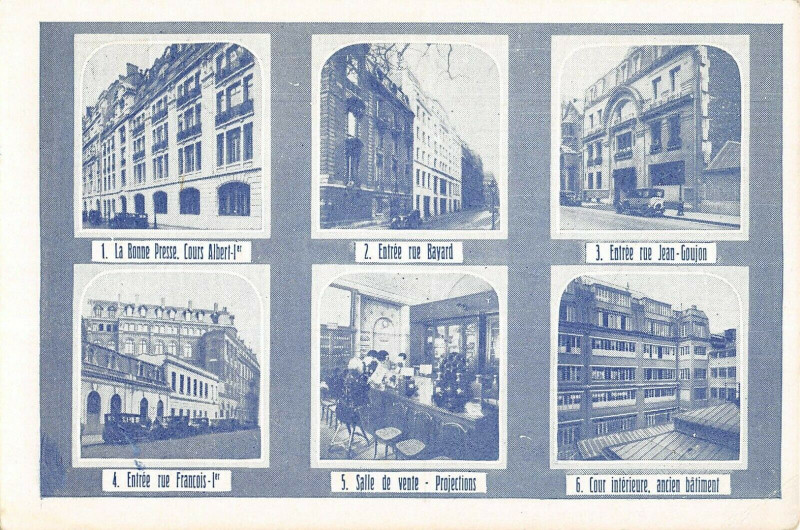 Carte postale ancienne Paris VIIIe Maison De La Bonne Presse Rue Bayard à Paris 8e