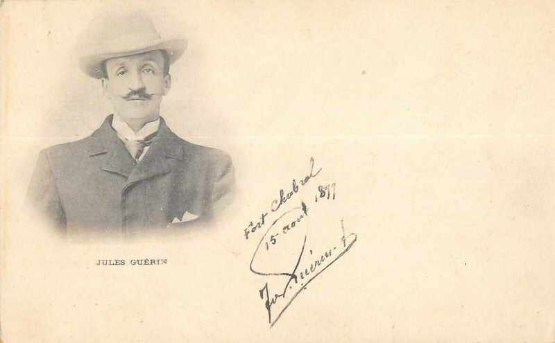 Carte postale ancienne Paris Jules Guerin Fort Chabrol 15 Aout 1899 à Paris