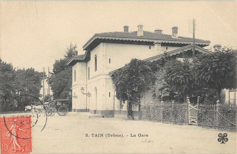 Carte postale ancienne Tain La Gare
