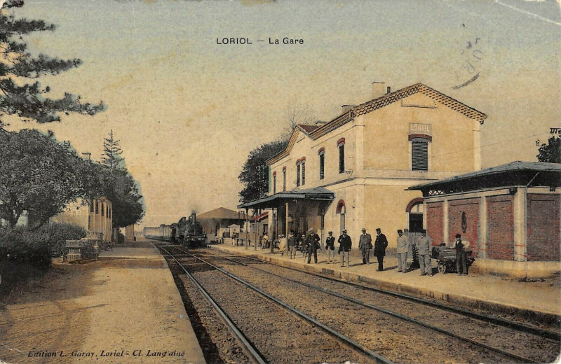 Carte postale ancienne Loriol La Gare