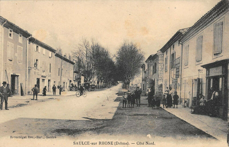 Carte postale ancienne Saulce Sur Rhone Cote Nord