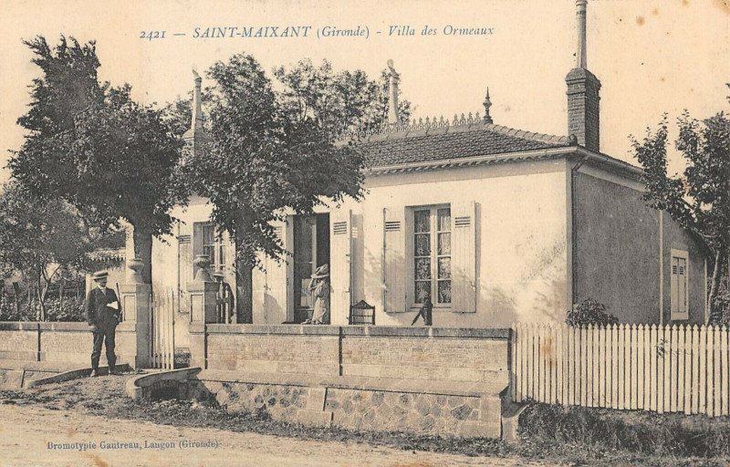 Carte postale ancienne Saint Maixant Villa Des Ormeaux à Saint-Maixant