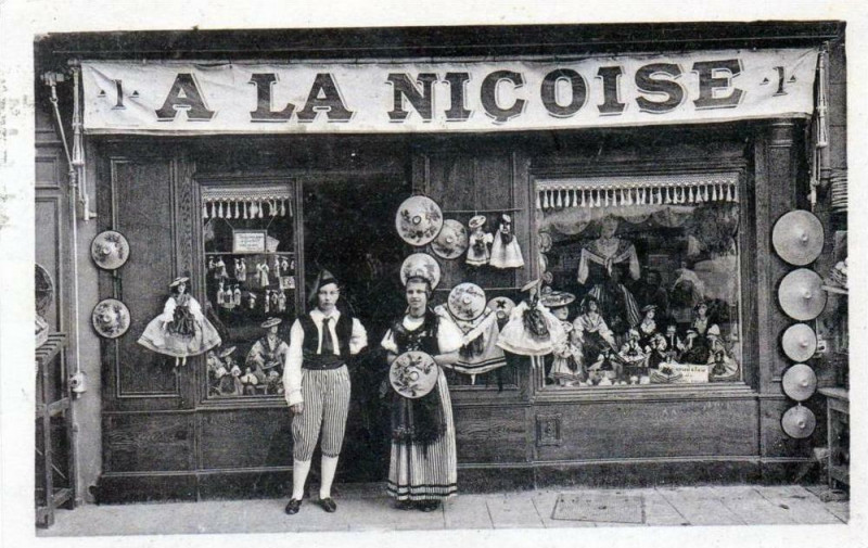 Carte postale ancienne Commerce A La Nicoise Capeline Niçoise