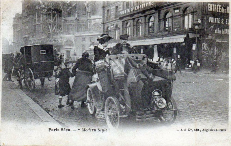 Carte postale ancienne Paris Vecu Modern Style (Gros Plan à Paris