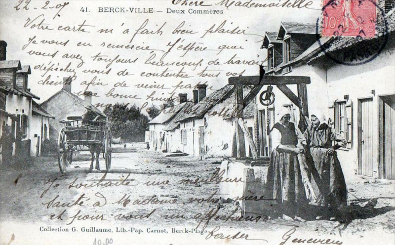 Carte postale ancienne Berck Ville Deux Commeres (Dos Non Divise)  Pas COURANTE! à Berck