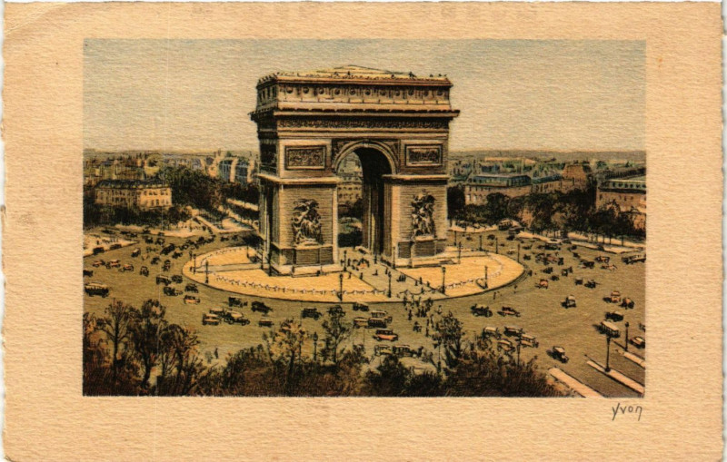 Carte postale ancienne Paris 8e - L'Arc de Triomphe à Paris 8e