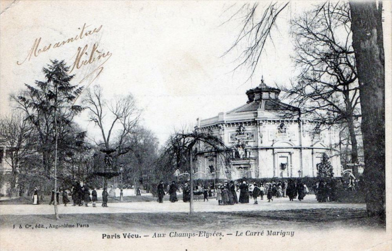 Carte postale ancienne Aux Champs-Elysées - Le Carré Marigny à Paris 8e