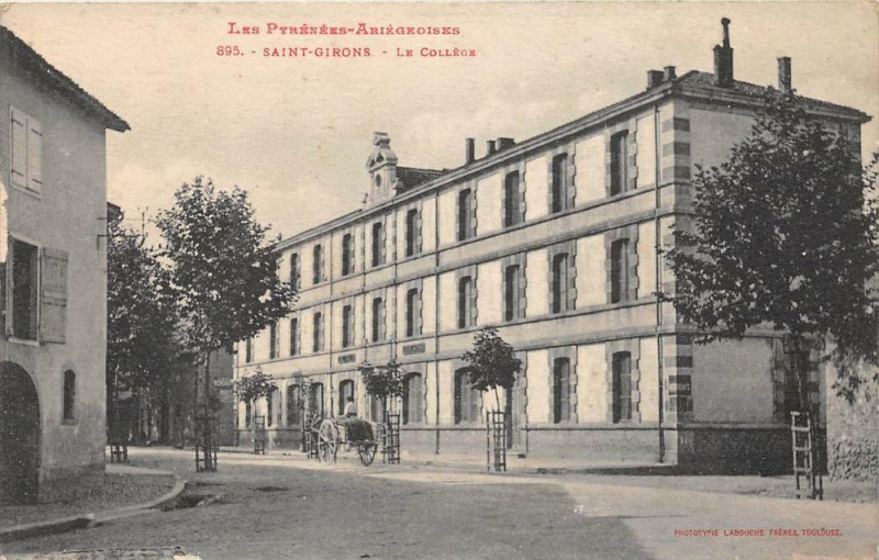 Carte postale ancienne Saint Girons Le College à Saint-Girons