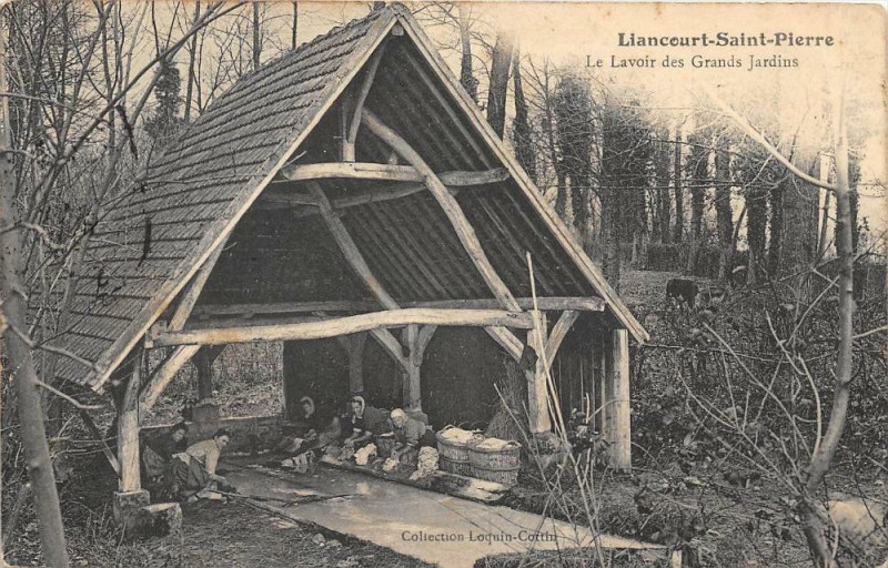 Carte postale ancienne Liancourt Saint Pierre Lelavoir Des Grands Jardins à Liancourt