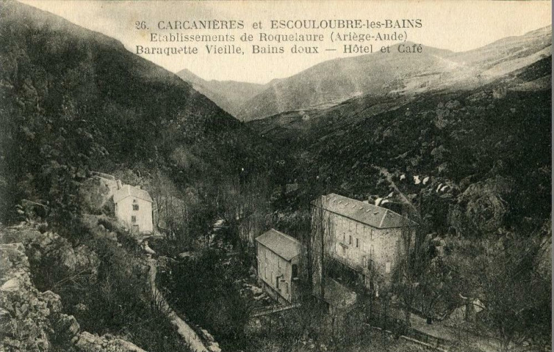 Carte postale ancienne Carcanieres Et Escouloubre Baraquette Vieille (Frais de port gratuit à Escouloubre