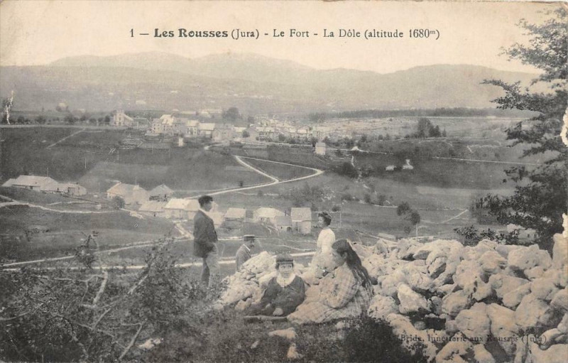 Carte postale ancienne Les Rousses Le Fort La Dole à Dole