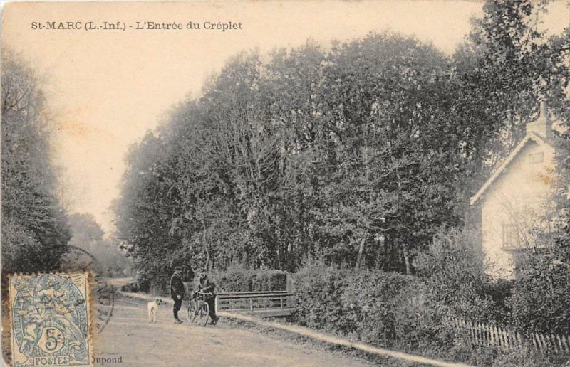 Carte postale ancienne Saint Marc L'Entree Du Creplet