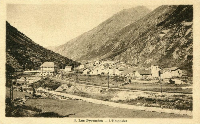 Carte postale ancienne Les Pyrenees L´HOSPITALET (cliché pas courant