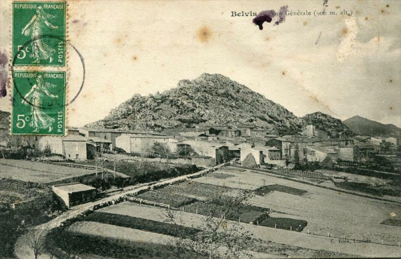 Carte postale ancienne Belvis Vue Generale à Belvis