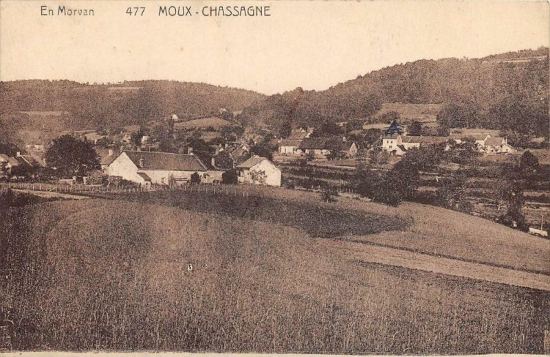 Carte postale ancienne Moux Chassagne En Morvan