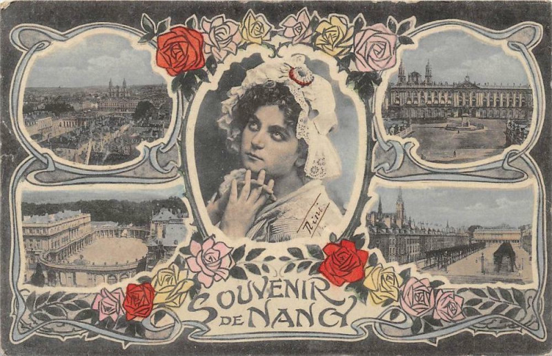 Carte postale ancienne Jolie Cpa Illustree Souvenir De Nancy à Nancy