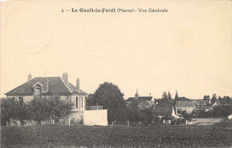 Carte postale ancienne Le Gault La Foret Vue Generale