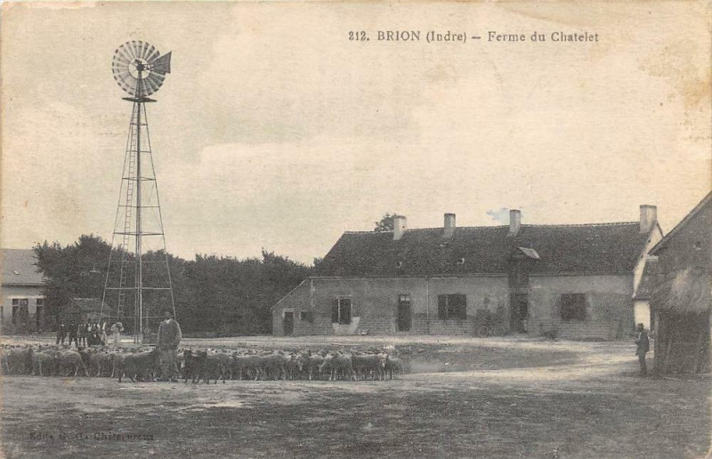 Carte postale ancienne Brion Ferme Du Chatelet (animée à Brion