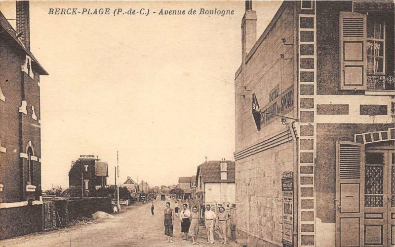 Carte postale ancienne Berck Plage Avenue De Boulogne à Berck