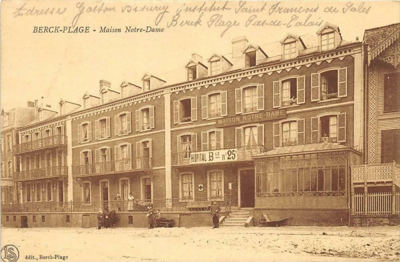 Carte postale ancienne Berck Plage Maison Notre Dame à Berck