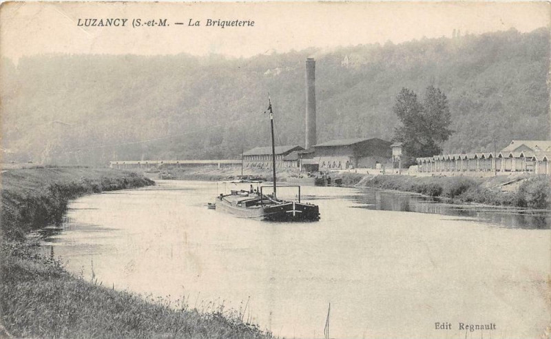 Carte postale ancienne Luzancy La Briquetterie (cliché pas courant à Luzancy