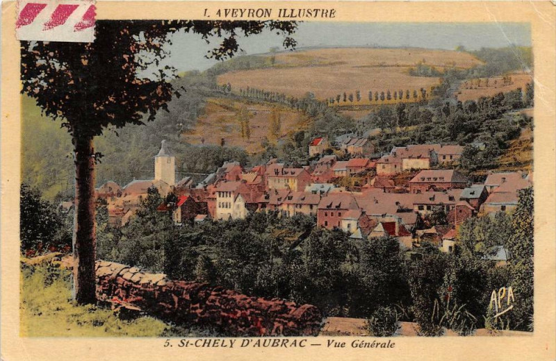 Carte postale ancienne Saint Chely D'Aubrac Vue Generale