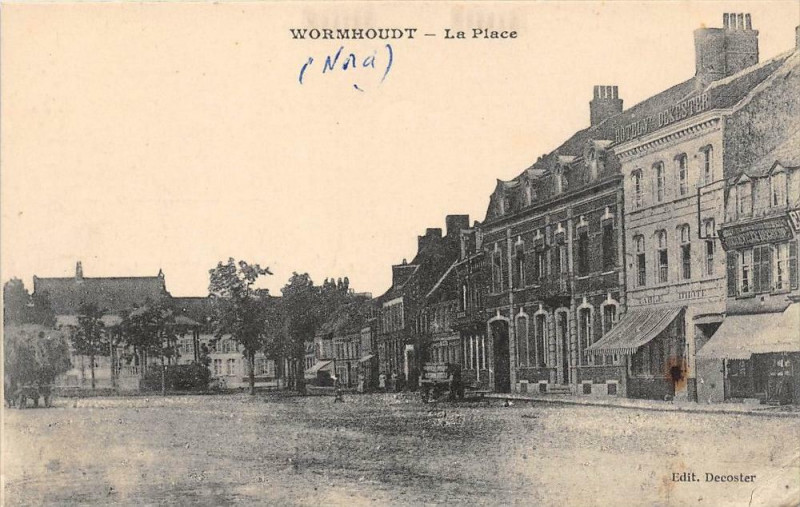 Carte postale ancienne Wormhoudt La Place