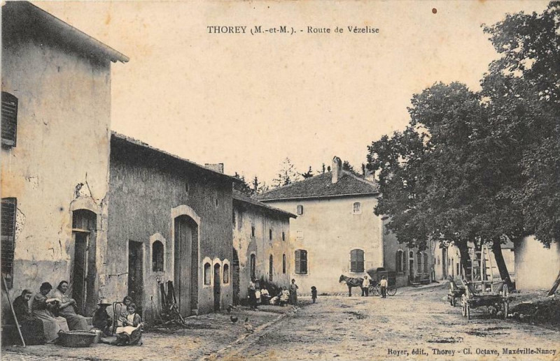 Carte postale ancienne Thorey Route De Vezelise à Vézelise