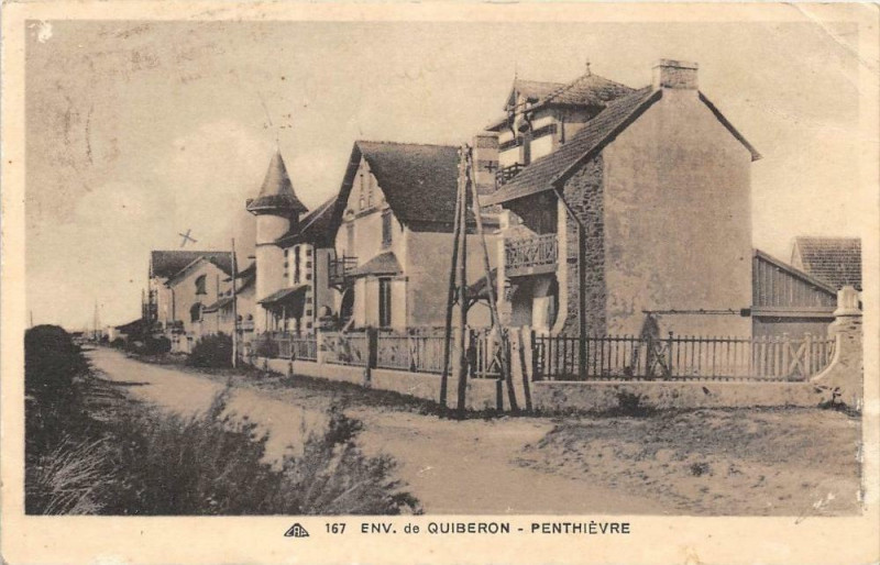 Carte postale ancienne Env.de Quiberon Penthievre (cliché pas courant à Quiberon