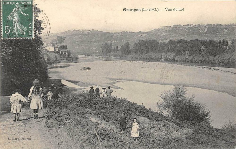 Carte postale ancienne Granges Vue Du Lot